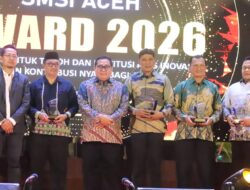 Bupati Pidie Terima SMSI Award 2026 Kategori Pelopor Program Pengentasan Buta Hijaiyah