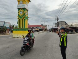 Satlantas Polres Aceh Singkil Gencar Lakukan Pengaturan Pagi dan Imbau Masyarakat Tertib Berlalu Lintas