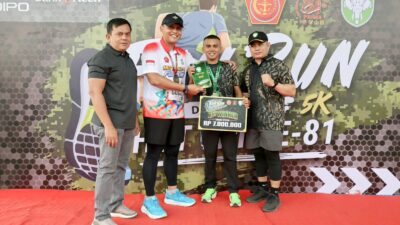 Sertu Rudi Febriade Raih Juara Umum Fun Run 5K Kodam IM