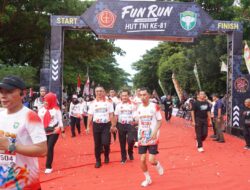 2500 Peserta ikuti Fun Run 5K Meriahkan HUT ke-81 TNI di Lapangan Blang Padang