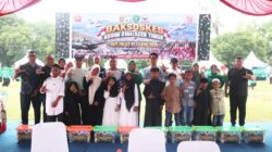 Diguyur Hujan, Warga Langsa Tetap Semangat Ikuti Car Free Day dan Baksoskes HUT ke-81 TNI