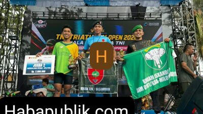Dandim 0101/KBA Apresiasi Sertu Rudi Febriade Raih Juara Tiga Nasional Triathlon