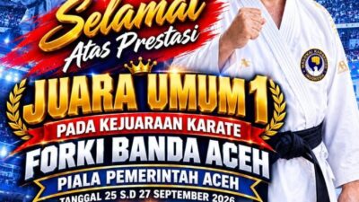 Raih Juara Umum Kejuaraan Karate, Ketum Wadokai Karate-Do Aceh Apresiasi Perjuangan Atlet