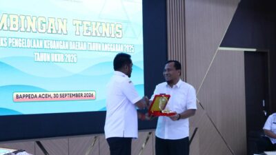 Satu-satunya se-Provinsi Aceh, Aceh Besar Raih Juara sebagai Pemeritah Daerah Pengelolaan Keuangan Berpredikat “Baik”
