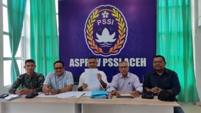 Tiga Calon Tetap Resmi Bertarung dalam Pemilihan Ketua PSSI Aceh 2026–2030