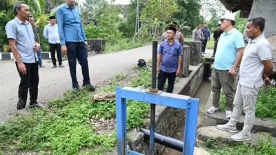 Tinjau Saluran Irigasi Rusak di Lambarih Jurong Raya, Staf Ahli Bupati Aceh Besar: Perlu Mendapat Perhatian