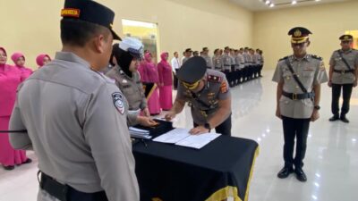 Polresta Banda Aceh Gelar Sertijab Sejumlah Pejabat, Berikut Nama-namanya
