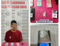 Satresnarkoba Polres Nagan Raya Amankan Seorang Pelaku Penyalahgunaan Narkotika