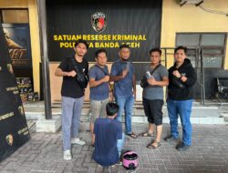 Jatanras Satreskrim Polresta Banda Aceh Tangkap Pria Pencuri HP dan Magic Com milik Mahasiswi