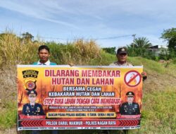 Polres Nagan Raya Imbau Masyarakat Tidak Membakar Hutan dan Lahan
