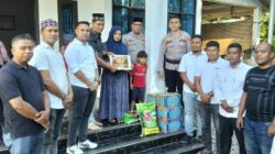 Angkatan BSG, ZLS, dan STS Aceh Serahkan Santunan untuk Keluarga Almarhum Aipda Jonni Rahmad