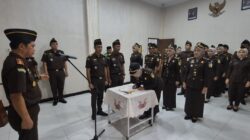 Lantik Sejumlah Pejabat Eselon IV, Kajari Nagan Raya: Pejabat Baru Amanah dalam Mengemban Tugas