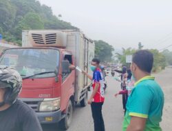 Antisipasi Dampak Kabut Asap, Dinkes Aceh Selatan Bagikan Masker kepada Warga