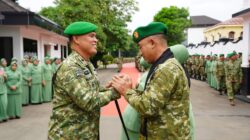 Penuh Khidmat, Pangdam IM Pimpin Tradisi Pelepasan Mayjen TNI Joko Hadi Susilo