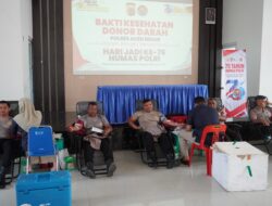 Peringati HUT Humas Polri Ke-75, Polres Aceh Besar Gelar Donor Darah