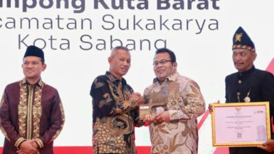 Kuta Barat Sabang Raih Penghargaan Desa Antikorupsi Aceh, Zulkifli Tekankan Integritas Pemerintahan Gampong