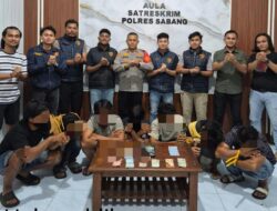 Polres Sabang Amankan Enam Terduga Pelaku Judi dan Judi Online
