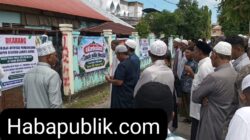 Warga Empat Gampong Tutup Paksa MAN 1 Pidie Jaya, Pasang Spanduk Larangan Lakukan Aktifitas